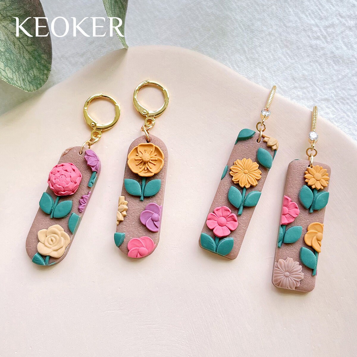 Polymer Clay Formen Set - 4 Schmetterling & Blumen Forms Für Schmuck!