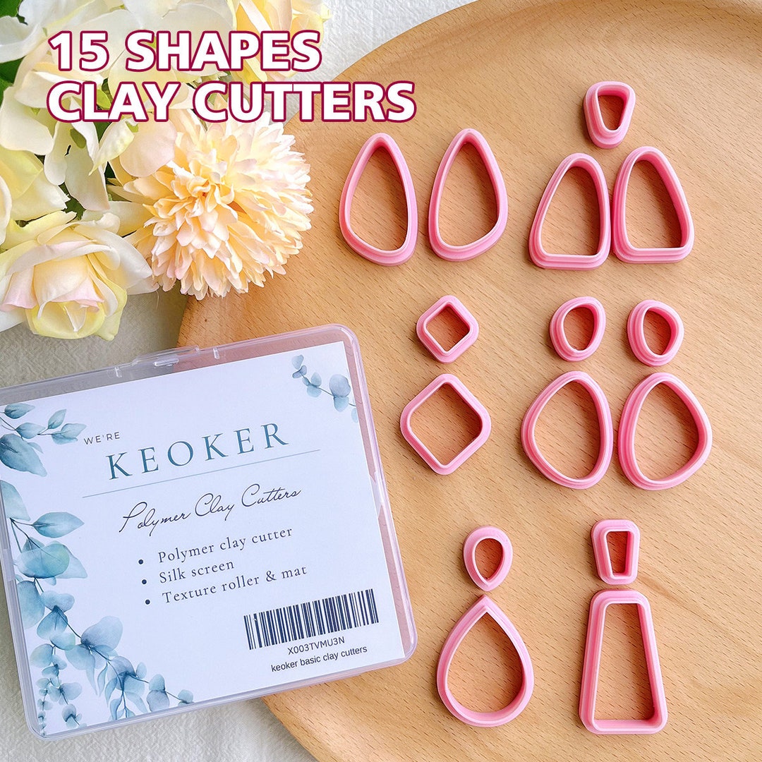 Keoker Clay Cutters For Polymer Clay Jewelry, Cactus Polymer Clay