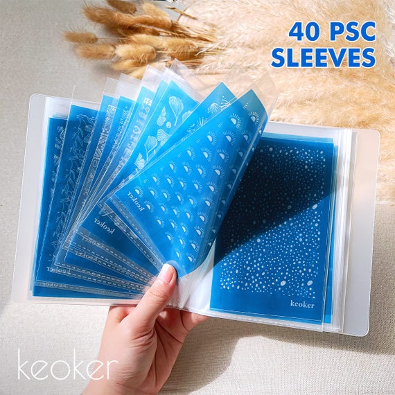 Folder Book With Plastic Sleeves, 40 Pockets Presentation Book
