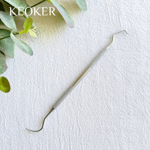 KEOKER Double Sided Polymer Clay Sculpting Tool, Stainless Steel Hook Pick Sculpting Tools, Polymer Clay Tools