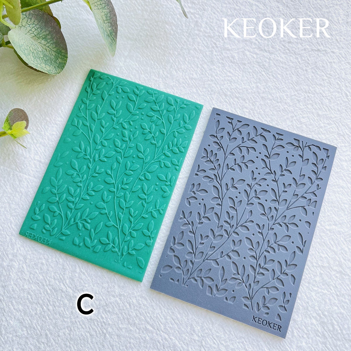  Keoker Polymer Clay Texture Sheets, Clay Texture Mat