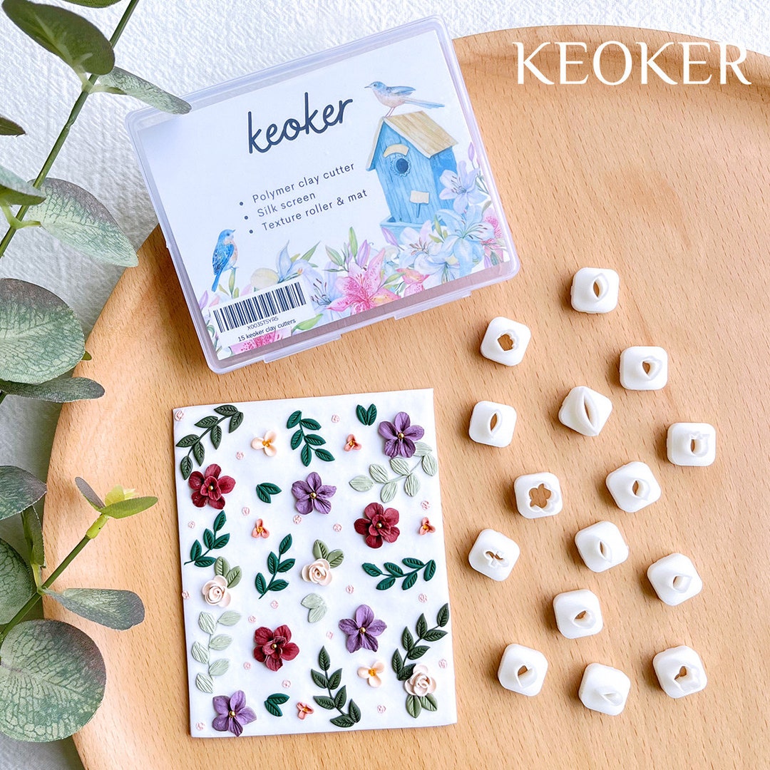KEOKER Valentines Day Polymer Clay Cutters (10 Shapes Studs)