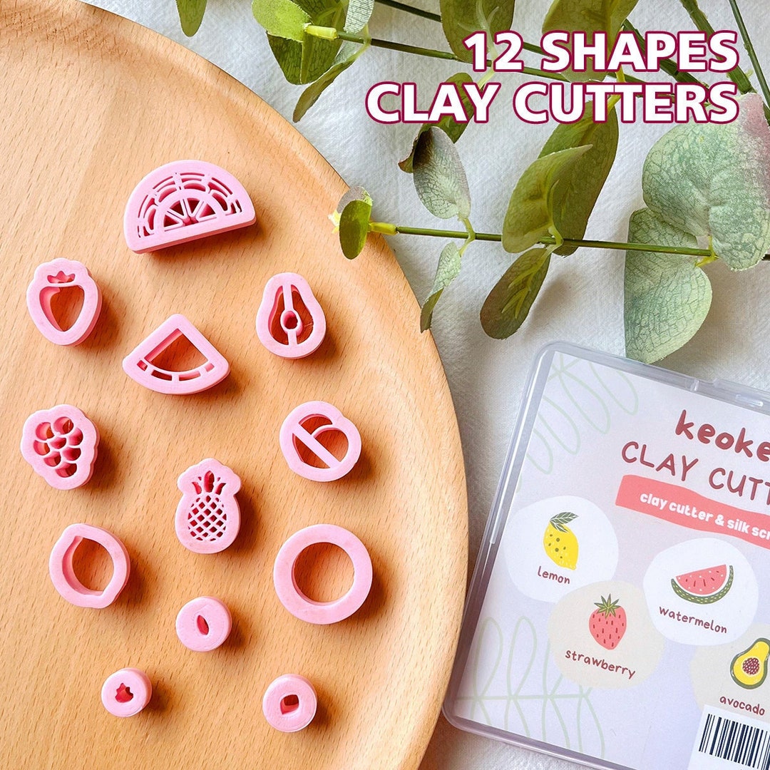 KEOKER Valentines Day Clay Cutters (10 Shapes Earrings)