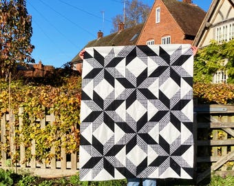 Turville Quilt | Patchwork Quilt Pattern - PDF Digital Download | Modern Star Design