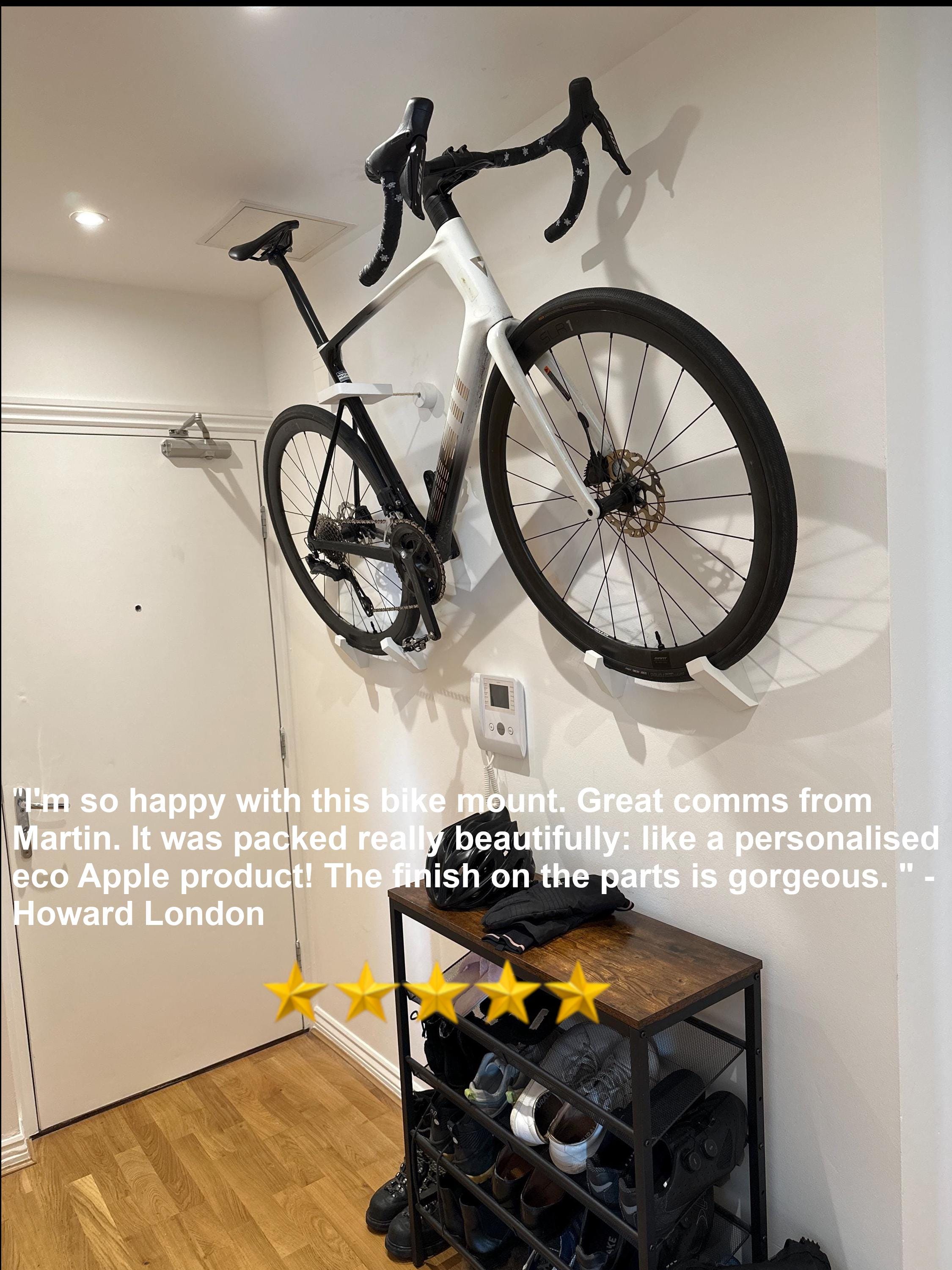 Supporto Da Parete Per Biciclette In Legno Naturale Fatto A Mano In Spagna - Porta Bici Ecologico Per MTB, E-Bike, Gravel (fino A 80kg)