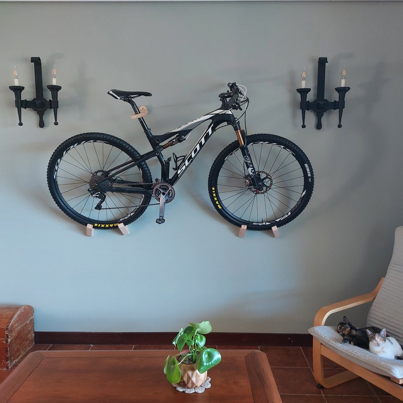 Bicycle Wall Mount Bike Wall Mount Wood Sustainable ECO Minimalist