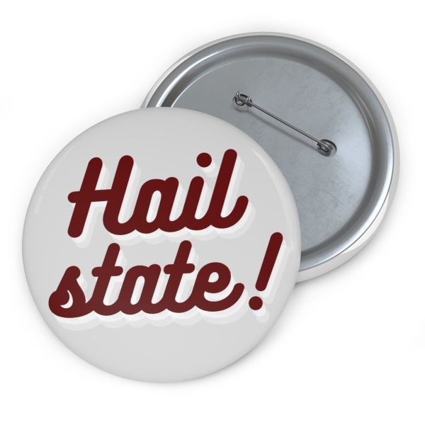 Hail State - Gameday-knop, Mississippi State, Mississippi State Pin, Gameday Button, Gameday Pin, Mississippi Dawgs