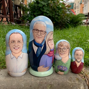 Personalisierte Nesting Dolls mit Portraits vom Foto Bild 3