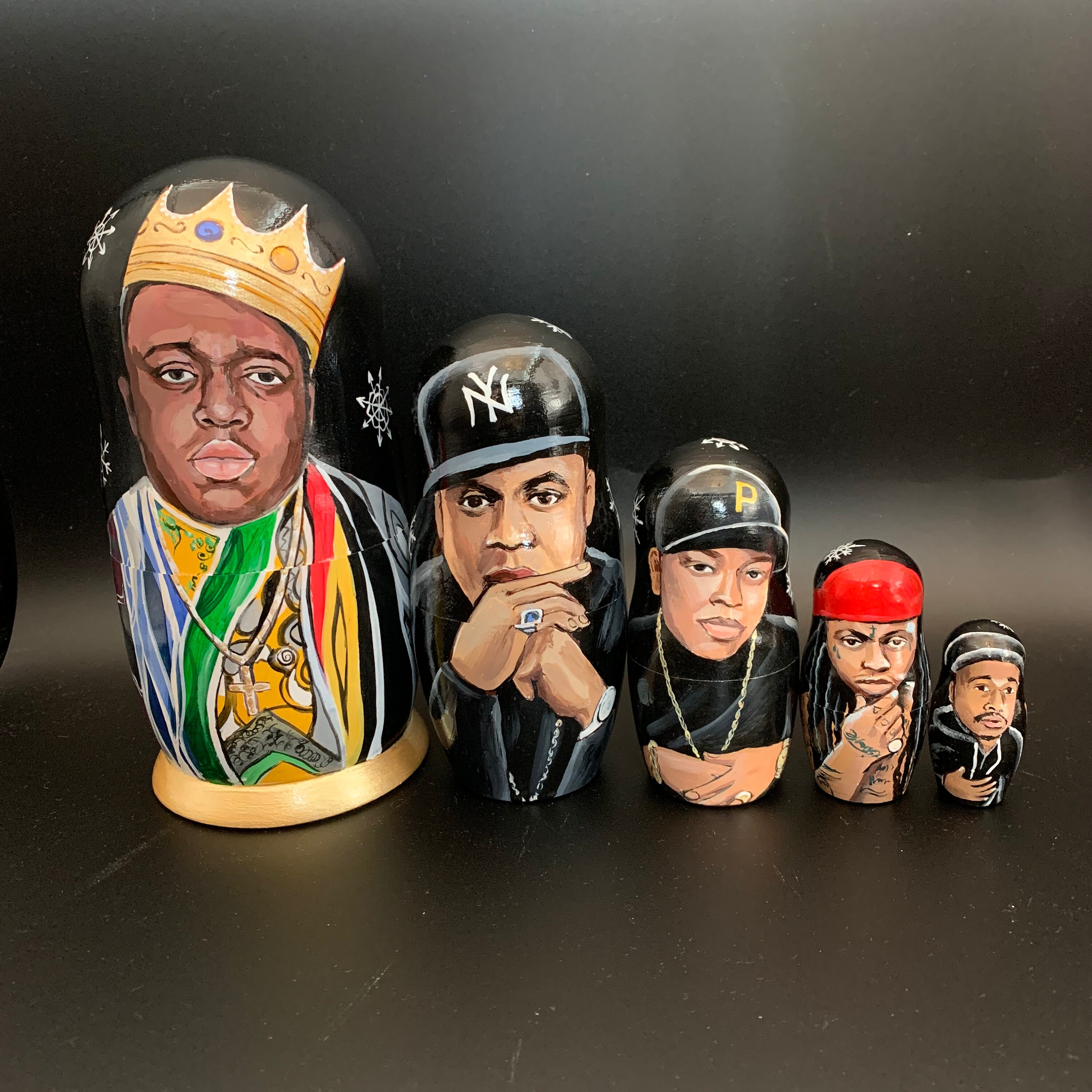 Hip Hop Kings Nesting Dolls Matryoshka With Rappers Portraits - Etsy