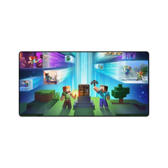 Desk Mats Mouse Pad Minecraft Mouse Pad Steve and Alex Etsy