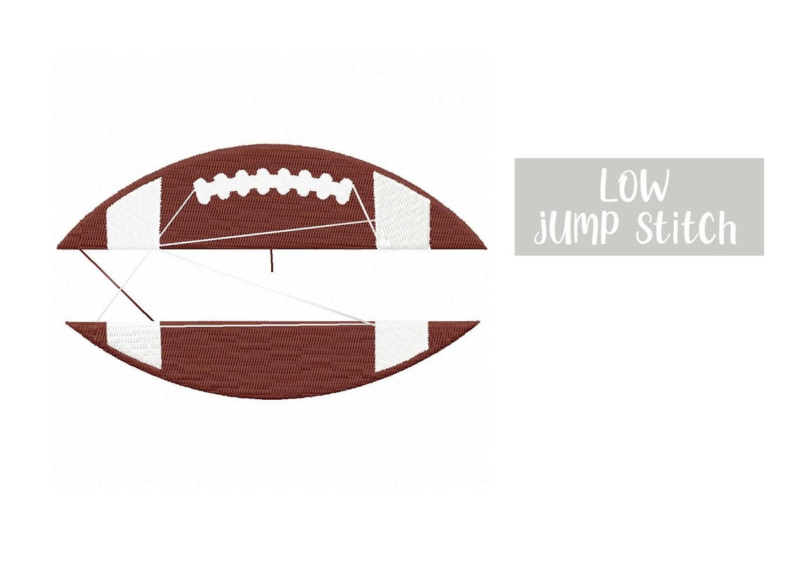 American Football Split Name Horizontal, Sport Embroidery Design ...