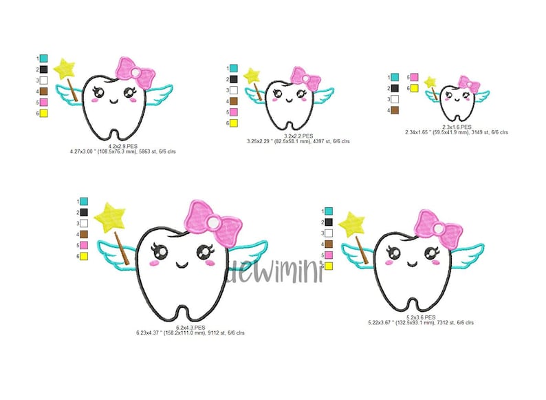 Tooth Fairy Embroidery Designs, Tooth Fairy Embroidery Designs,tooth ...