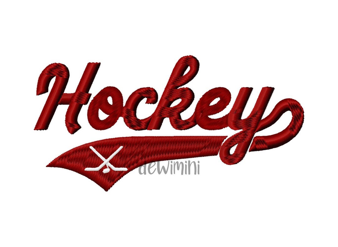 Hockey Machine Embroidery Design, Sport Machine Embroidery Design