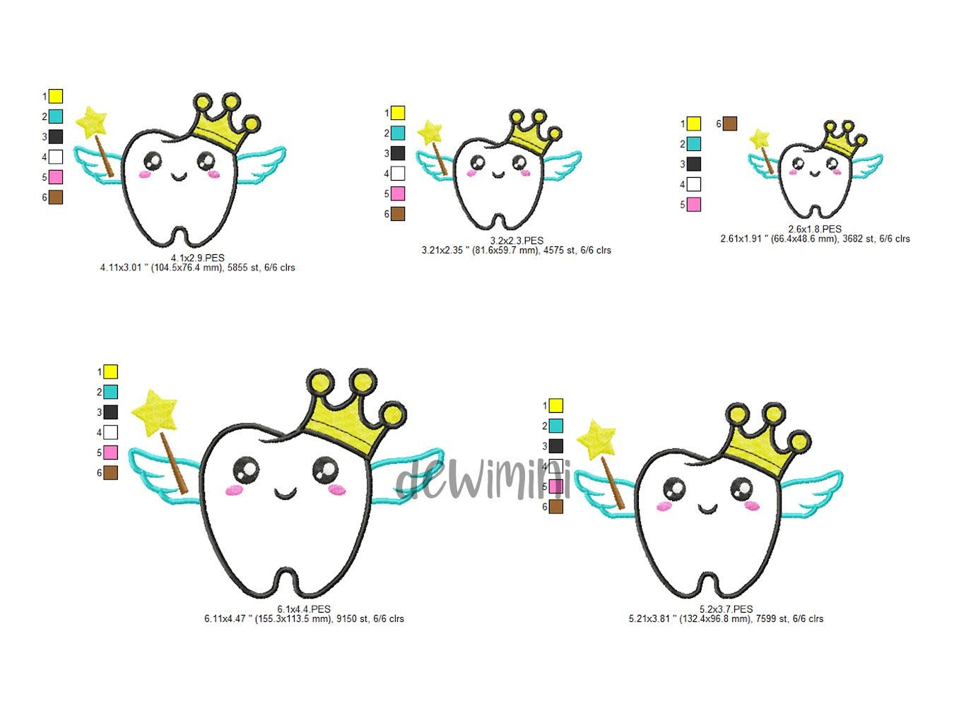 Tooth Fairy Embroidery Designs, Tooth Fairy Embroidery Designs,tooth ...
