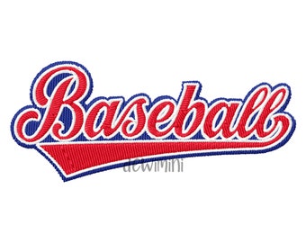 Baseball Logo embroidery Design, Baseball embroidery design, Baseball fan, Machine embroidery file,Sport Embroidery,  5 Sizes