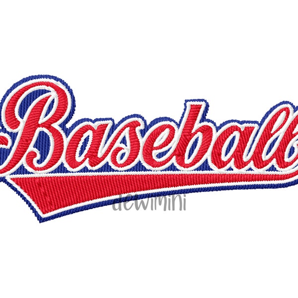 Baseball Logo embroidery Design, Baseball embroidery design, Baseball fan, Machine embroidery file,Sport Embroidery,  5 Sizes