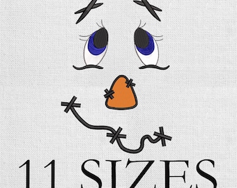 scarecrow face embroidery design, halloween embroidery file, Ghost embroidery file, machine embroidery, mini halloween