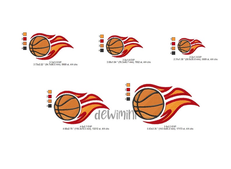 Basketball Machine Embroidery Design, Sports Embroidery Design, Machine ...