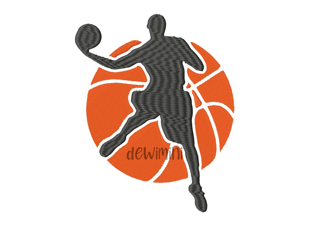Basketball Embroidery Design, Basketball Players Embroidery Design