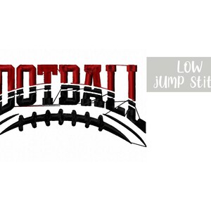Football Embroidery Design for Team, American Football Split Name With ...