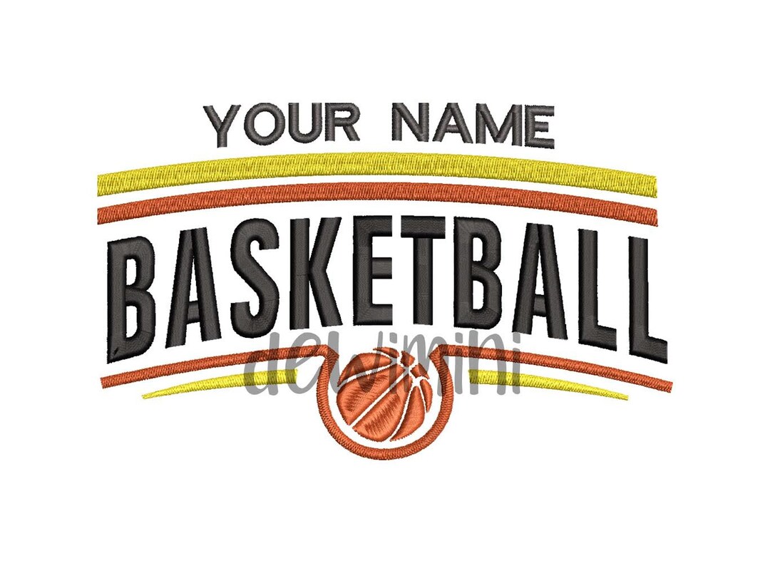 Custom Basketball Name Embroidery Design (digital Download) - Etsy