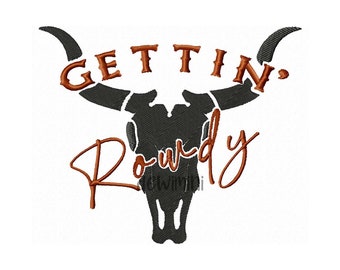 Getting Hitched Getting Rowdy Bachelorette party Embroidery design, Machine Embroidery Design, 4 Sizes, Instant Download