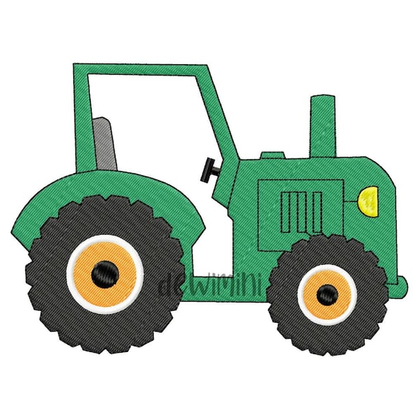 Conception de broderie de tracteur agricole, Dessins de broderie de camion, Broderie de véhicule, Conception de camion garçon enfant, 5 tailles