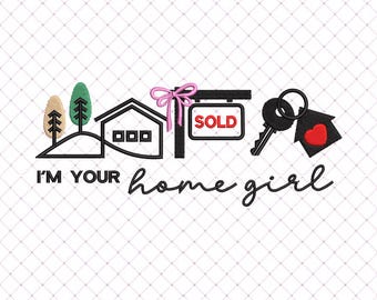 Realtor Embroidery Design For Girl Real Estate Agent, retro Machine Embroidery File Real Estate Mortgage Broker PES For Her Realtor Agent
