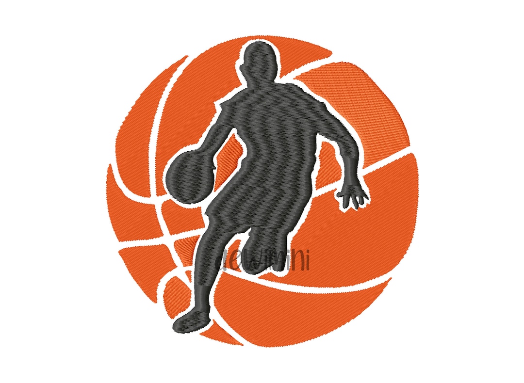 Basketball Embroidery Design Basketball Players Embroidery Etsy