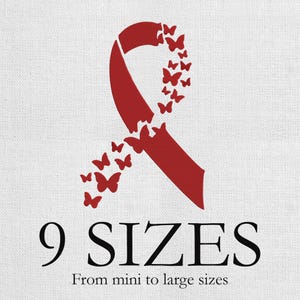 Diseño de bordado para cáncer de próstata, bordado de cinta de mariposa, concienciación sobre el cáncer de próstata, cinta azul claro contra el cáncer, cinta para la próstata