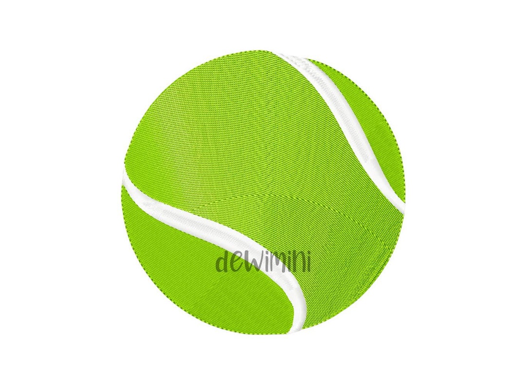 Tennis Ball Embroidery Design, Tennis Embroidery Design, Sport