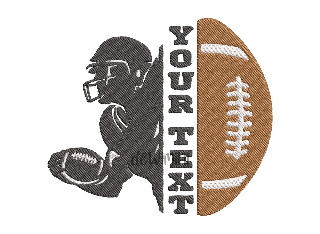 American Football Embroidery Design, Sport Embroidery Design, Machine