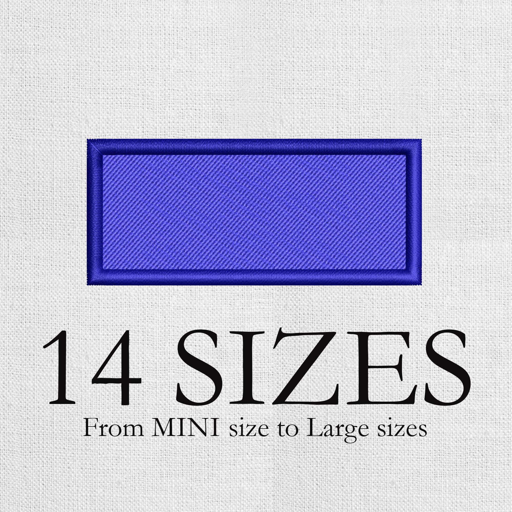 Rectangle For Names Designs Sharp Rectangle Machine Embroidery Design, Mini Filled Rectangle, Basic ...