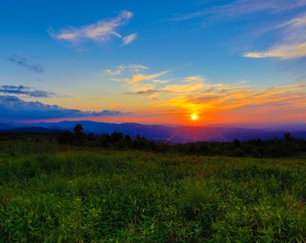 The Beauty Spot, Hiking, Sunset, Sunrise, Appalcahian Trail, Tennessee, North Carolina