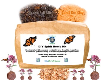 DIY Seed Bomb Kit for Monarch Butterflies & Endangered Pollinators | Spirit Bombs