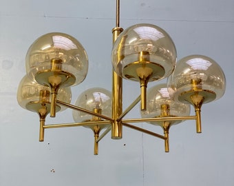 Mid-Century Italian brass ceiling lamp, 1960s