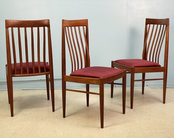 Set of 6 mid-century dining chairs, by Bramin, Denmark, teak, 1960s