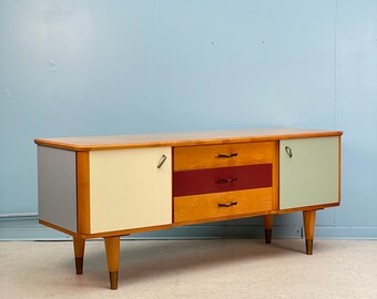 Mid-Century deutscher Schminktisch, Sideboard, 1950er Jahre