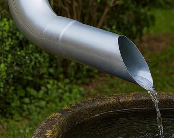 Zinc Gutter Spout Beveled Rainwater Outlet Downspout Extension Roof Drain Architectural Gutter Ø60 Ø80 Ø100