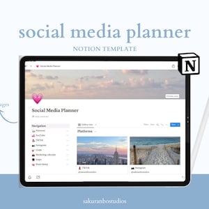 Social Media Notion Template Aesthetic Notion Planner That Girl Social Media Notion Template Aesthetic Notion Planner That Girl