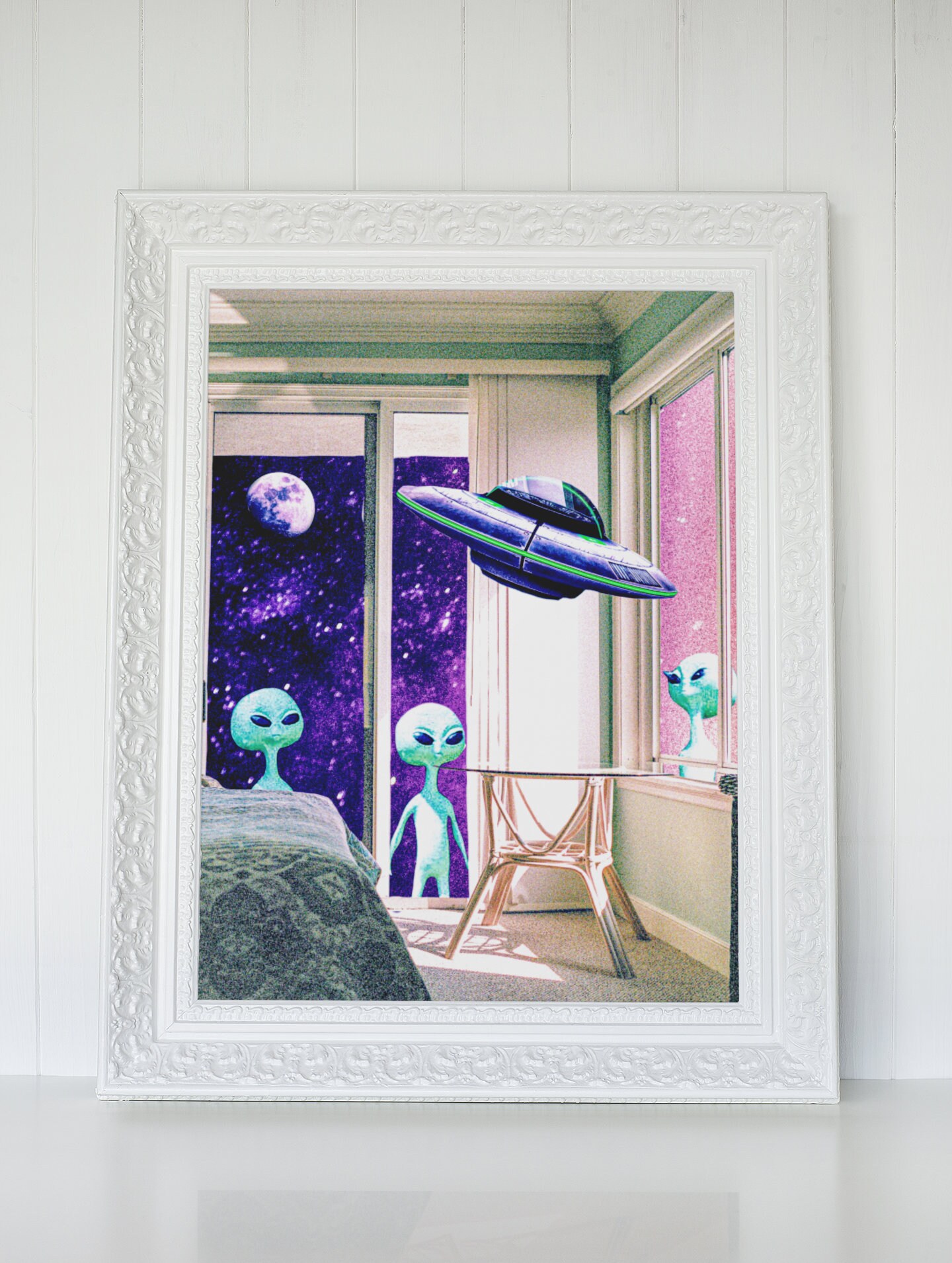 Surreal Collage Art Space Art Space Themed Art Retro Space - Etsy
