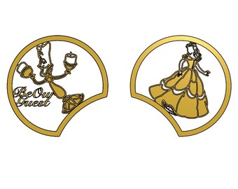 Belle en het beest Mickey Ear 3D-afdrukbestand