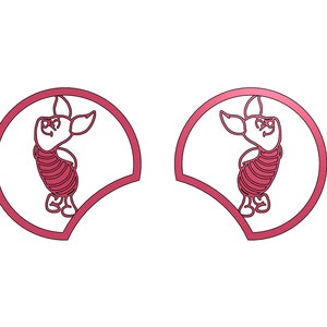 Piglet Mickey Ears 3D Print File