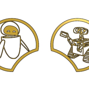 WALL-E and Eve Mickey Ears 3d Print File