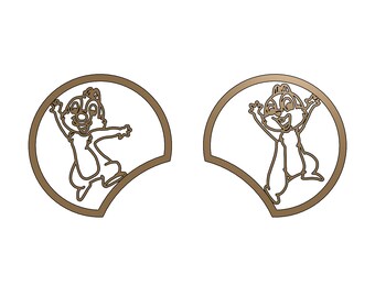Chip and Dale Mickey Ears 3D-afdrukbestand