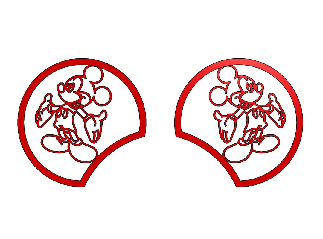 Mickey Mouse Mickey Ears 3d Print File Etsy