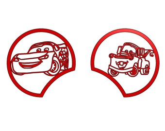 3D-afdrukbestand Lightning McQueen en Mater Mickey Ears