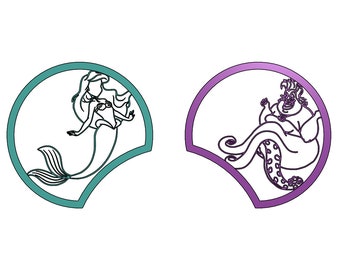 Ariel en Ursula kleine zeemeermin Mickey Ears 3D-afdrukbestand