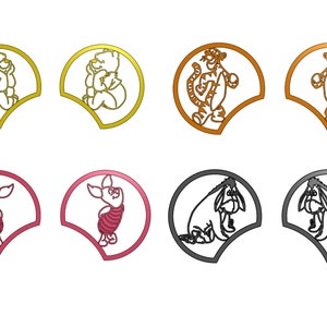 Winnie the Pooh Four Ear Bundle 3D Print File