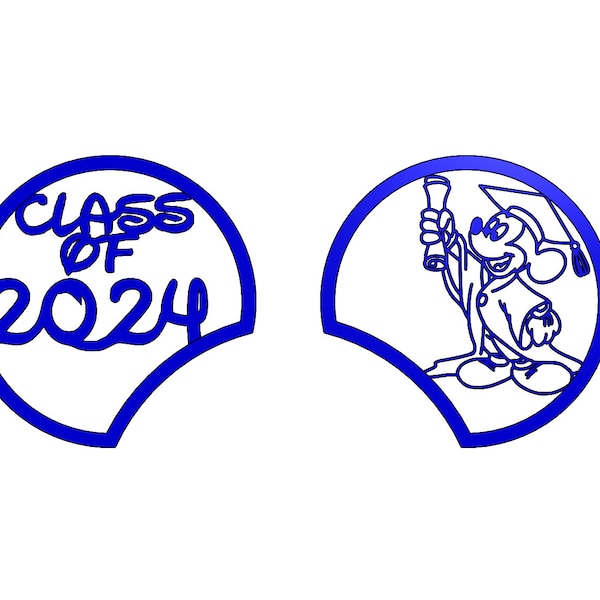 Class of 2024 Graduation Mickey Ears 3d Print File